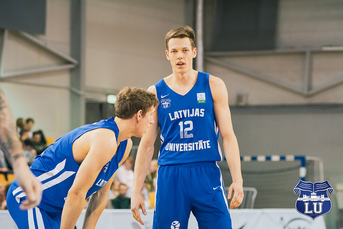 BK "Latvijas Universitāte" spēlētājs Kārlis Žunda